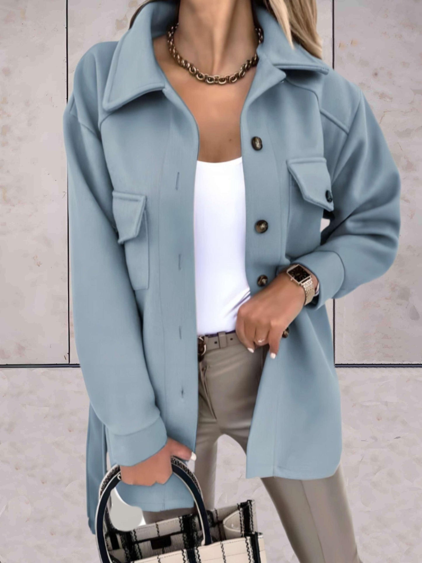 Linda | Elegant Button-Up Jacket
