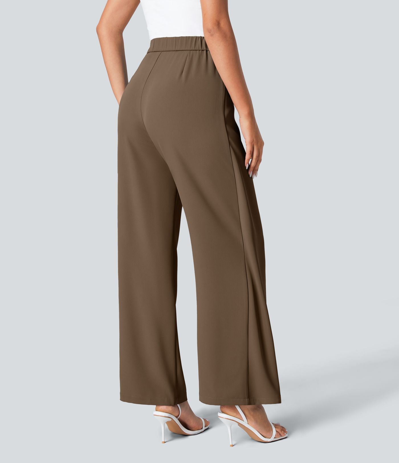 Cara | High-Waisted Pants with Elegant Wrap Design