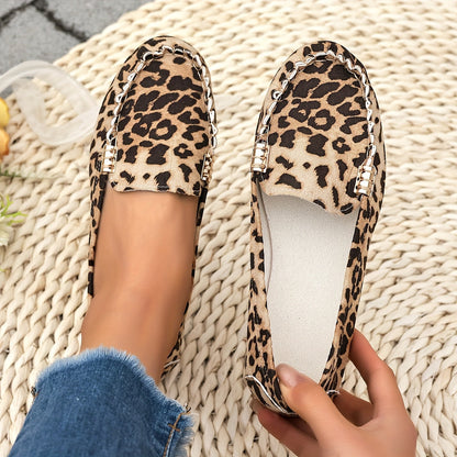 Jaya | Soft leopard moccasins with a chic twist