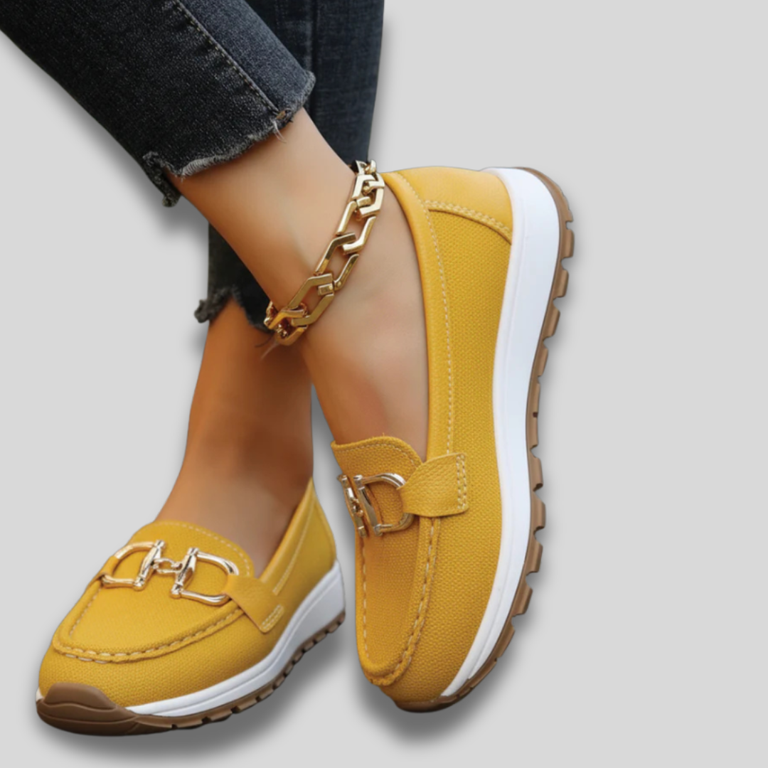 Ellie | Flat Buckle Loafers