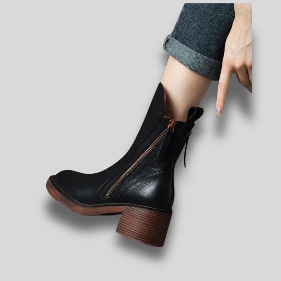 Valorine™ | Elegant Leather Boots