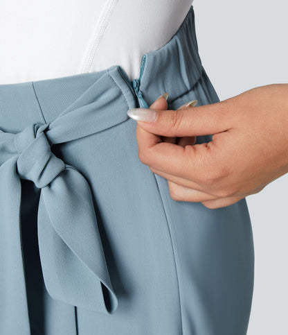 Cara | High-Waisted Pants with Elegant Wrap Design