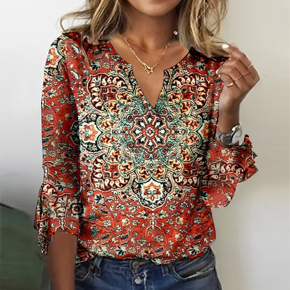 Viena | Colorful Printed Blouse