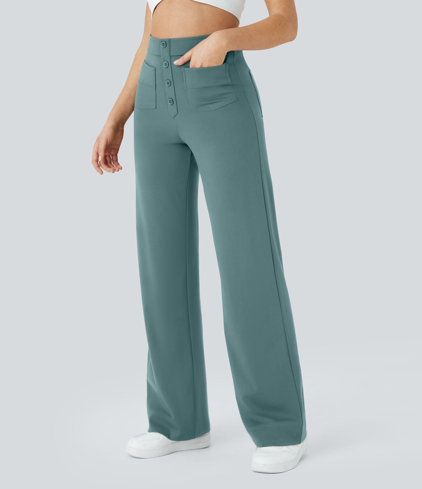 Jade | Flexible High-Waisted Pants