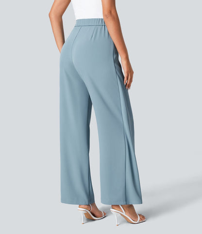 Cara | High-Waisted Pants with Elegant Wrap Design