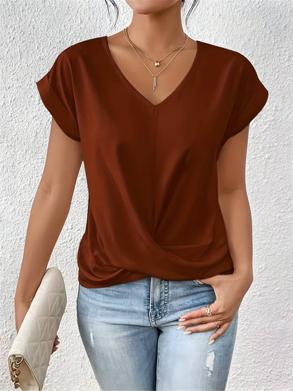 Ziva | Casual T-shirt with a V-neck