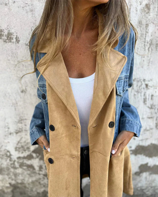 MARITES | DENIM AND SUEDE JACKET