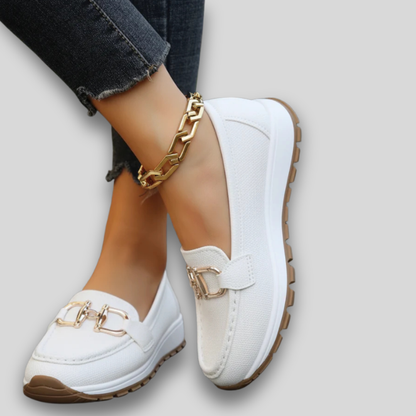 Ellie | Flat Buckle Loafers