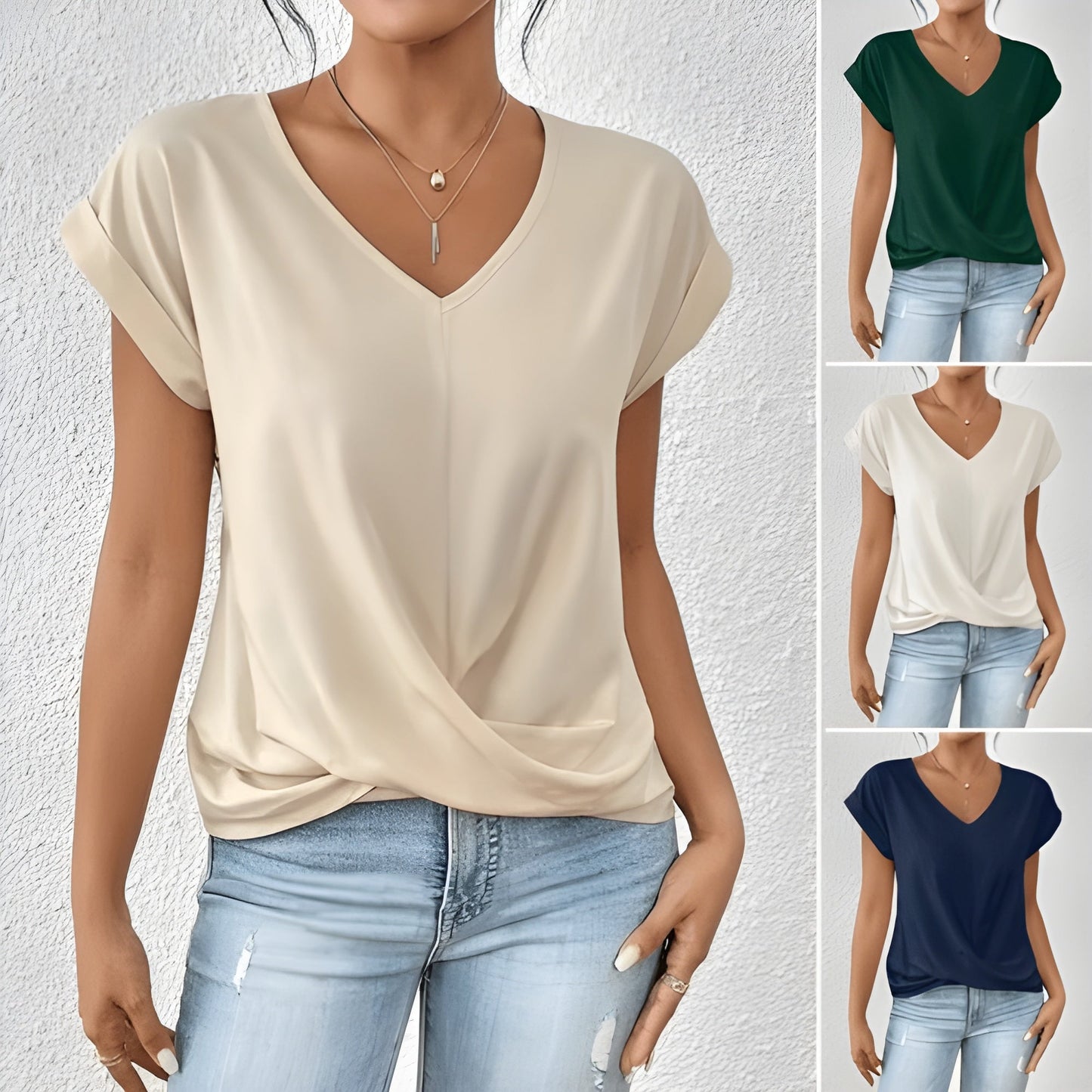 Ziva | Casual T-shirt with a V-neck