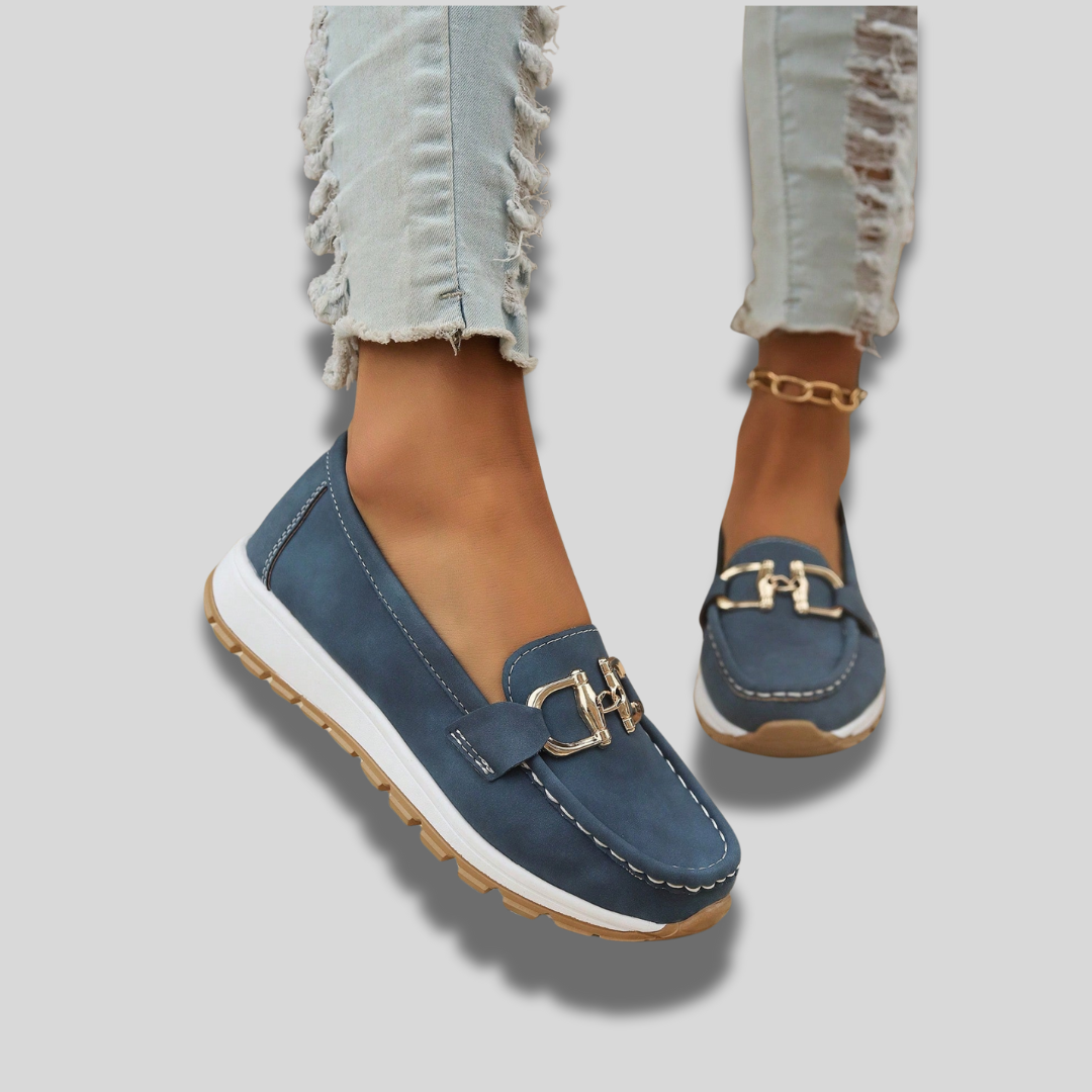 Ellie | Flat Buckle Loafers