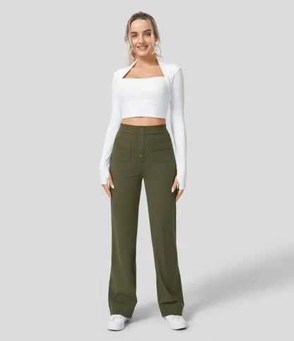 Jade | Flexible High-Waisted Pants