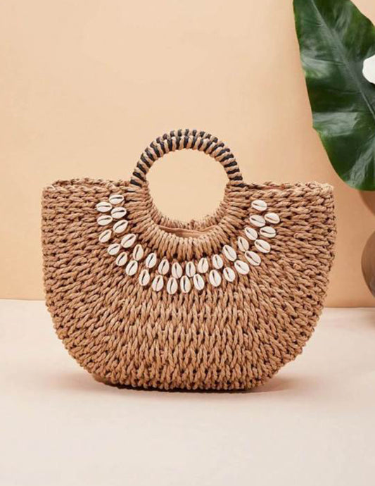 Decorative Straw Bag